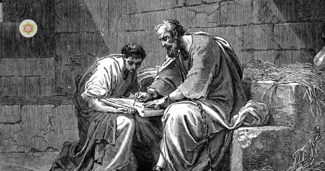 Paulus de apostel in de gevangenis