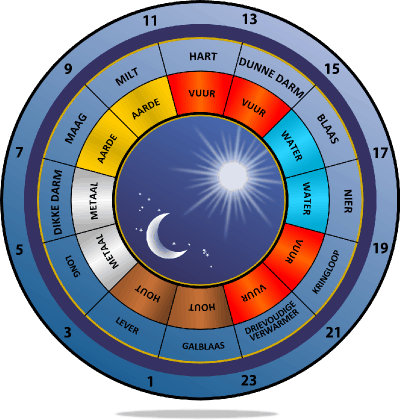 orgaan klok- lichaamsklok- iedere nacht op zelfde tijdstip wakker